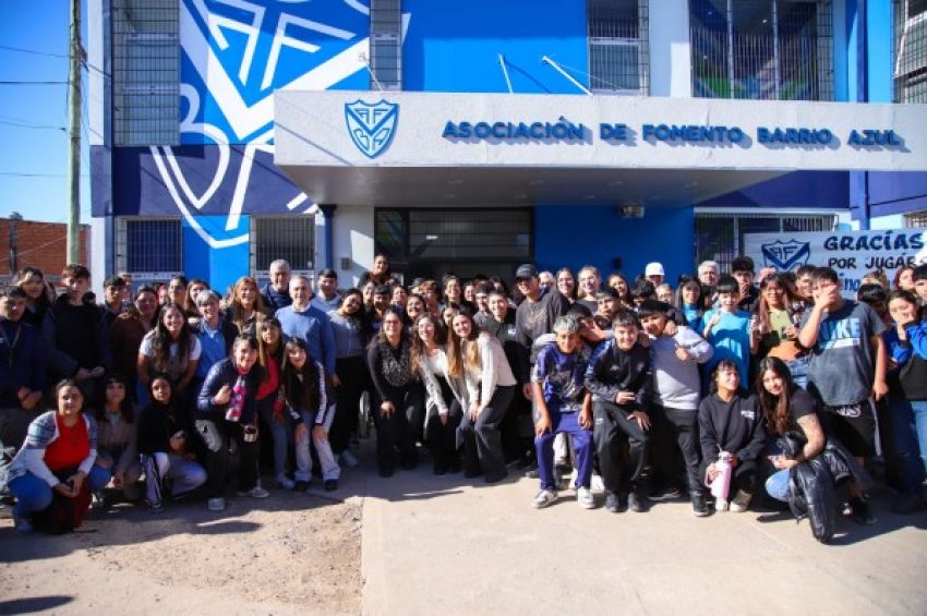 Ferraresi y Larroque inauguraron una nueva sede del Programa Envión en Barrio Azul
