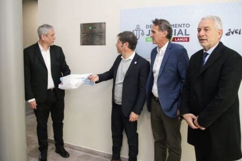 Axel Kicillof y Jorge Ferraresi inauguraron obras en el Departamento Judicial Avellaneda-Lanús