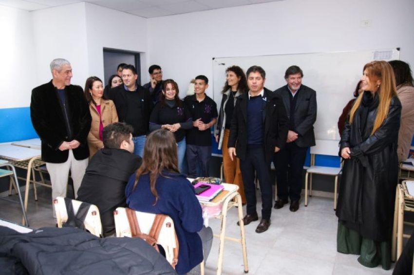 Ferraresi y Kicillof inauguraron la ampliación de la Escuela Secundaria N°12