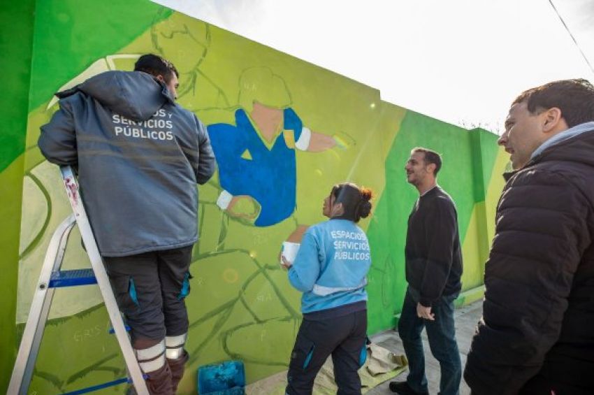 Lanús Gobierno homenajeará a Diego Maradona con un mural y hará nuevas obras en el perímetro del cementerio
