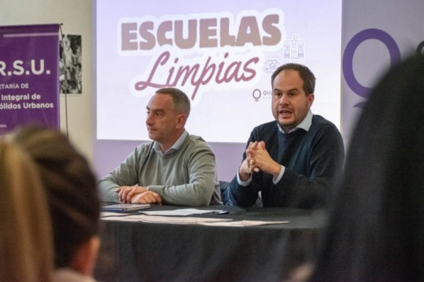 El municipio de Quilmes presentó el programa «Escuelas Limpias»