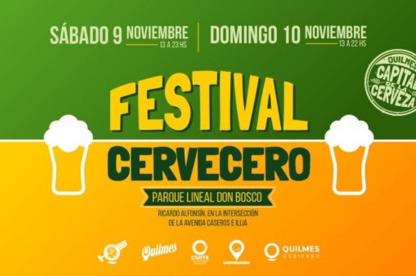 Este fin de semana realizarán el «Festival Cervecero» en el Parque Lineal Don Bosco