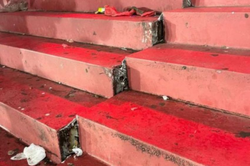 Se partió una de las tribunas del estadio de Independiente