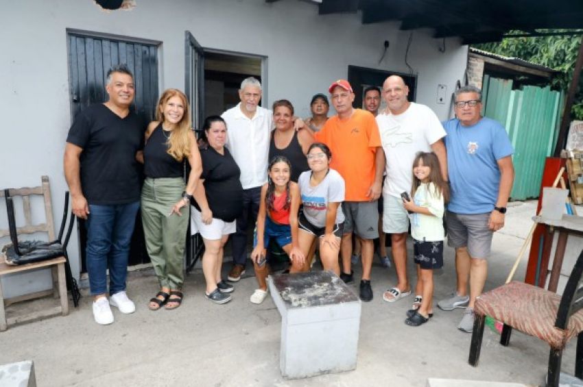 Ferraresi visitó el Comedor La Esquina en Villa Domínico
