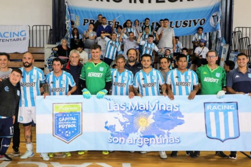 Ferraresi visitó la Liga de Fútbol Inclusivo de Clubes de AFA en Racing Club