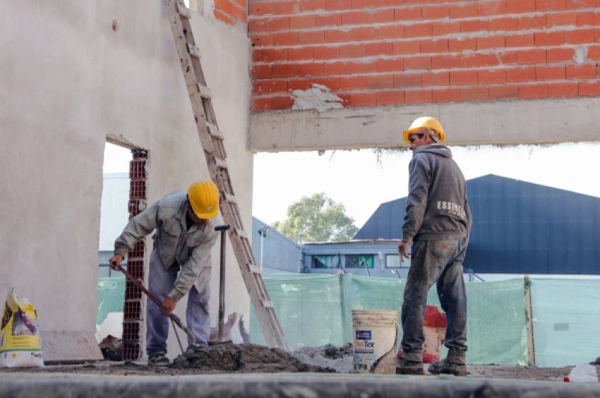 El municipio construye el nuevo edificio para el Programa Envión en el Polideportivo Delfo Cabrera de Sarandí