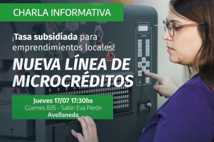 Nueva línea de microcréditos para emprendedores y emprendedoras de Avellaneda