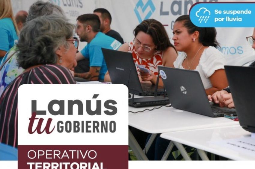 Nuevo Operativo Territorial Lanús Tu Gobierno en Valentín Alsina