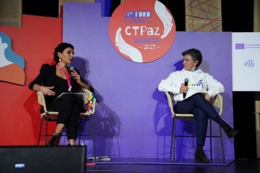 Mayra Mendoza expuso en el 4º Foro Mundial de Ciudades y Territorios de Paz, en Bogotá, Colombia