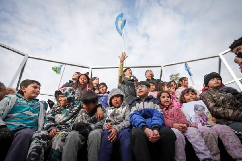 Mayra inauguró la Plaza Ara General Belgrano en San Francisco Solano