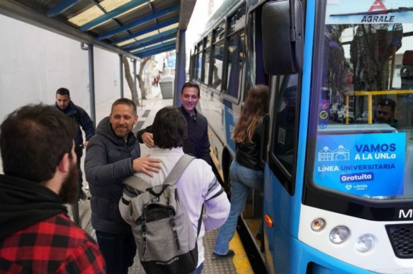 Lanús Gobierno lanzó un colectivo gratuito que unirá UNLa con la Estación Lanús