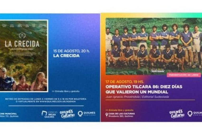 Agenda de espectáculos artísticos en los múltiples espacios quilmeños