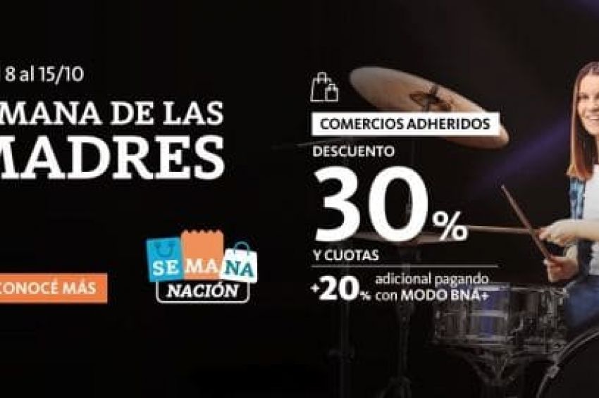 El BNA lanzó una promoción para el Día de la Madre con descuentos del 30%