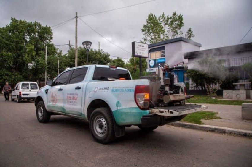 El municipio de Quilmes realiza operativos de fumigación en todo el distrito