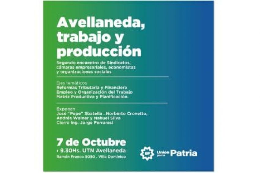 Encuentro Avellaneda, Trabajo y Producción en la UTN