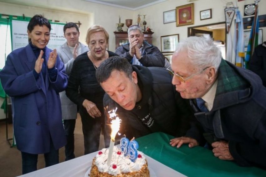 Mayra acompañó la celebración por el 86º aniversario del Pejerrey Club de Quilmes