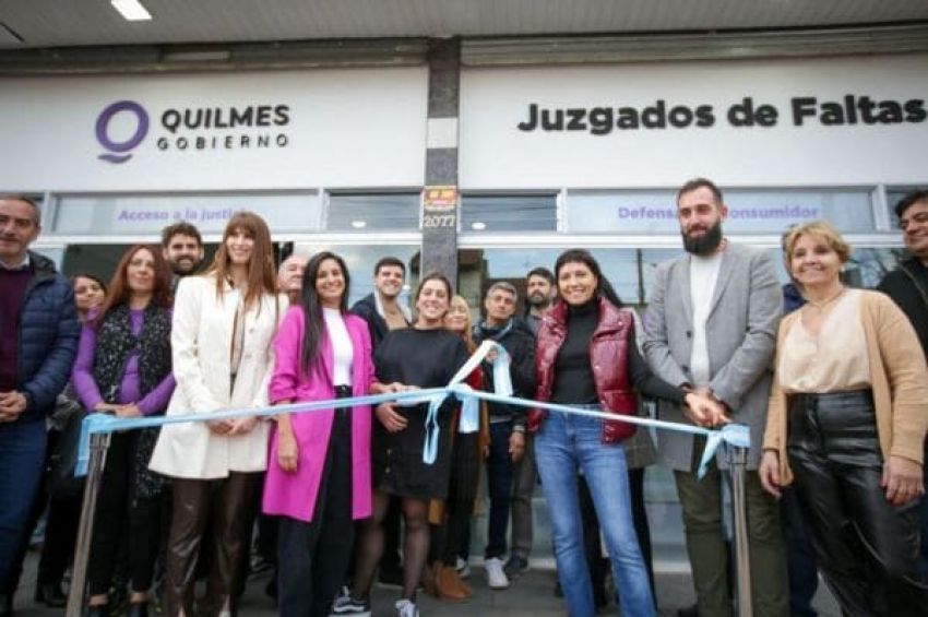 Mayra inauguró la nueva oficina de los Juzgados de Faltas Nº 3 y Nº 4 en Solano
