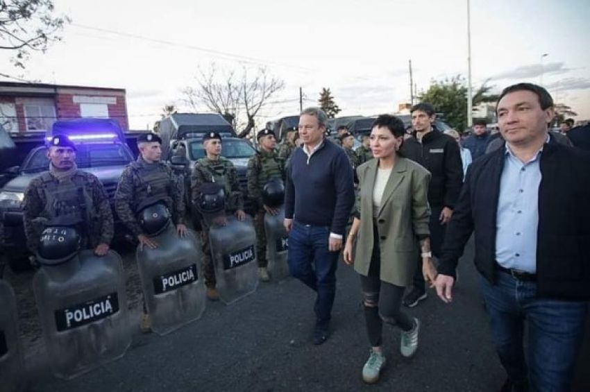 Mayra, Cascallares y Watson lanzaron un megaoperativo de seguridad conjunto en Solano