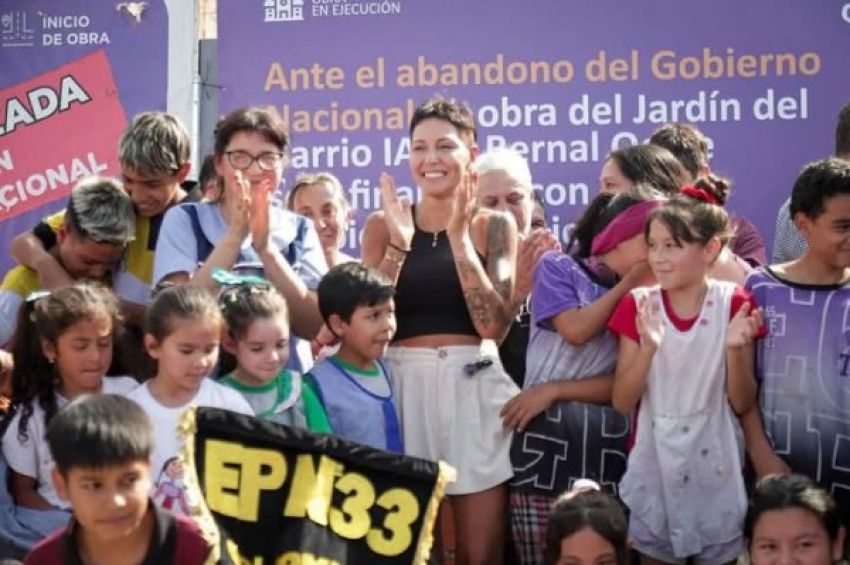 Mayra anunció la reanudación de la construcción del jardín de infantes del barrio IAPI con fondos 100% municipales