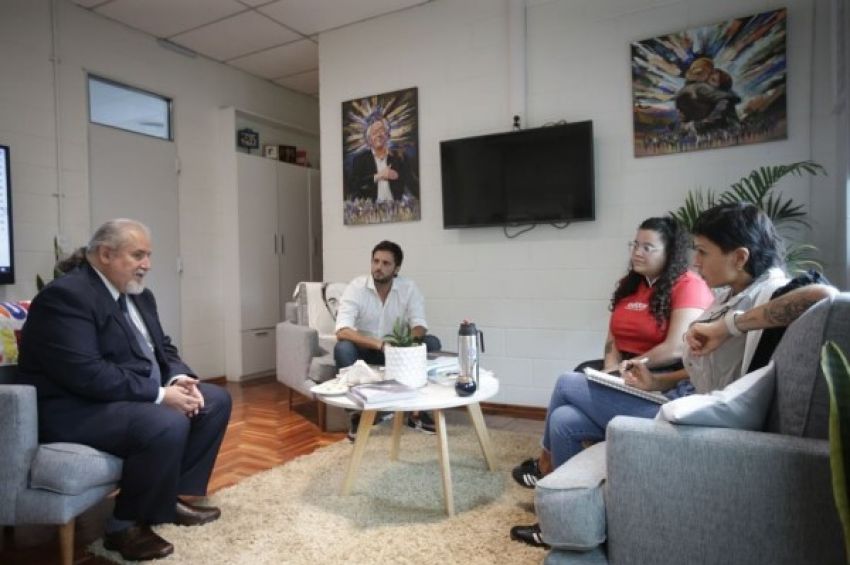 Mayra recibió al rector de la Universidad Nacional de Quilmes