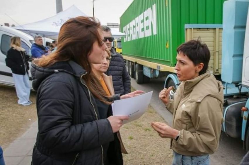 Mayra Mendoza supervisó un nuevo operativo de control de tránsito pesado