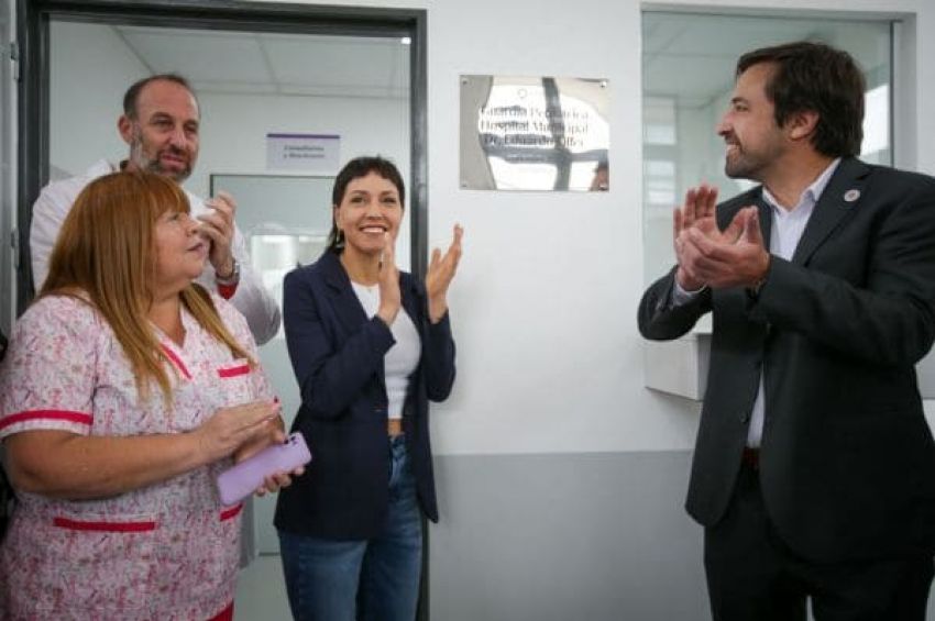 Mayra y Kreplak inauguraron la primera etapa de la renovación de la guardia del Hospital Oller de Solano