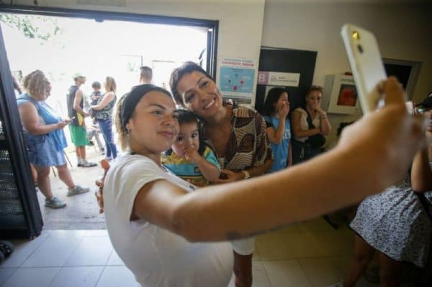 Mayra recorrió una nueva jornada integral de salud en Solano