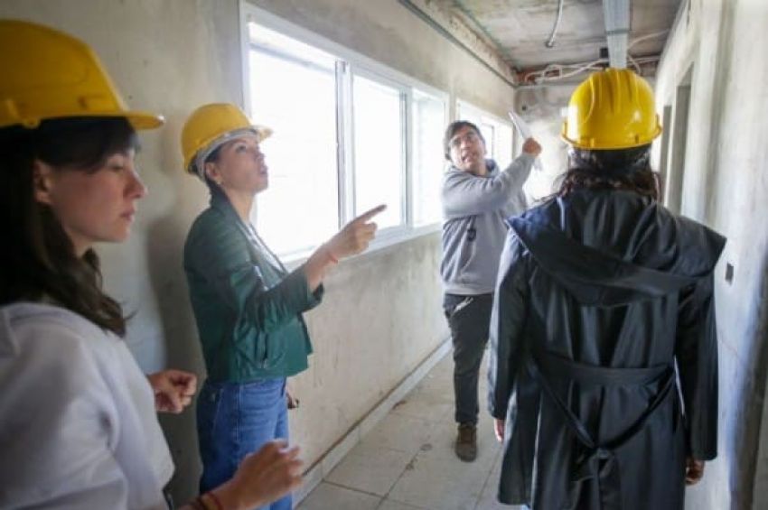 Mayra supervisó la obra del Centro Comunitario de Salud Mental junto a autoridades provinciales y del BID