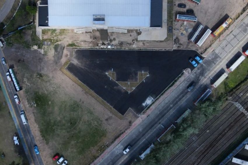 Lanús Gobierno continúa con las obras en el Microestadio del Parque Eva Perón