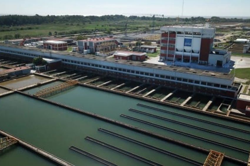 Trabajos de mantenimiento en la Planta Potabilizadora General Belgrano
