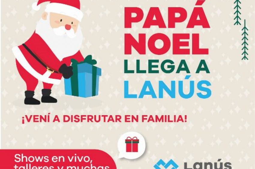 Papá Noel llega a Lanús: los puntos de Navidad