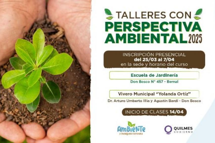 Comienza la inscripción para los Talleres con Perspectiva Ambiental