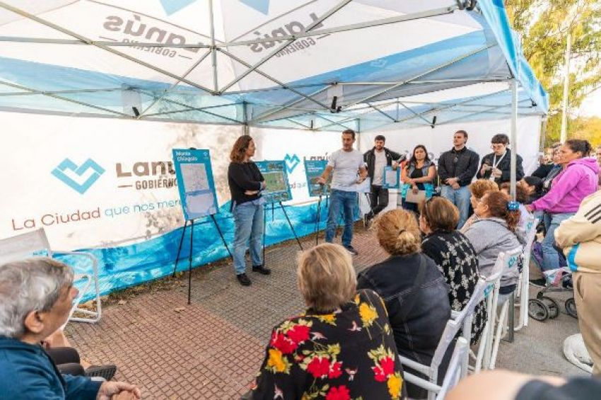 Lanús Gobierno avanza con nuevas obras en el Parque Lineal Monte Chingolo