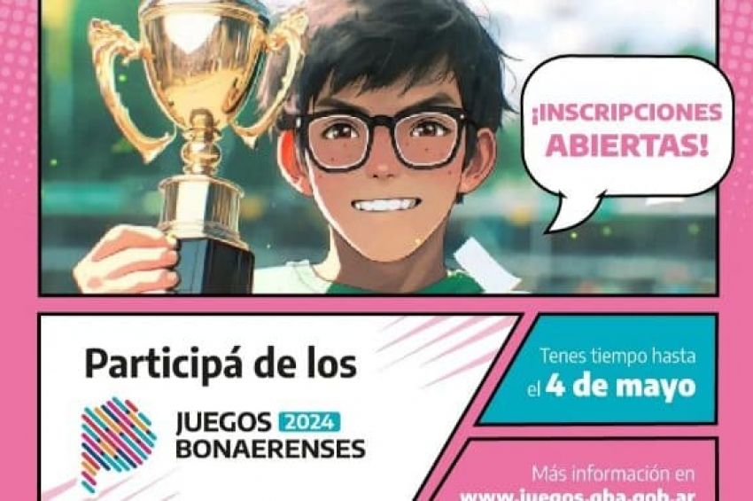 Comienza la inscripción para la 33ª edición de los Juegos Bonaerenses