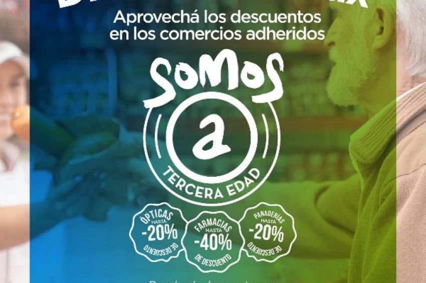 La «Tarjeta Somos A - Tercera Edad» brinda beneficios en comercios adheridos de Avellaneda