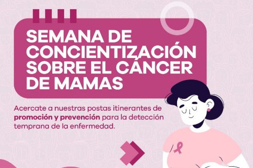Semana de concientización sobre el cáncer de mamas: postas de promoción y prevención