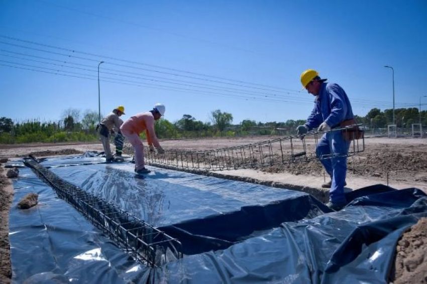 Avanza la construcción de la nueva Planta de Hormigón Municipal en Quilmes