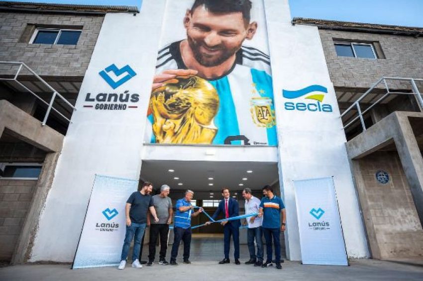 Lanús Gobierno inauguró el Microestadio Lionel Messi en el Parque Central Las Colonias