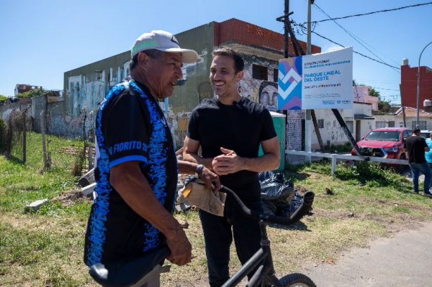 Distrito La Ribera: Lanús Gobierno anunció la puesta en marcha de las obras del Parque Lineal del Oeste