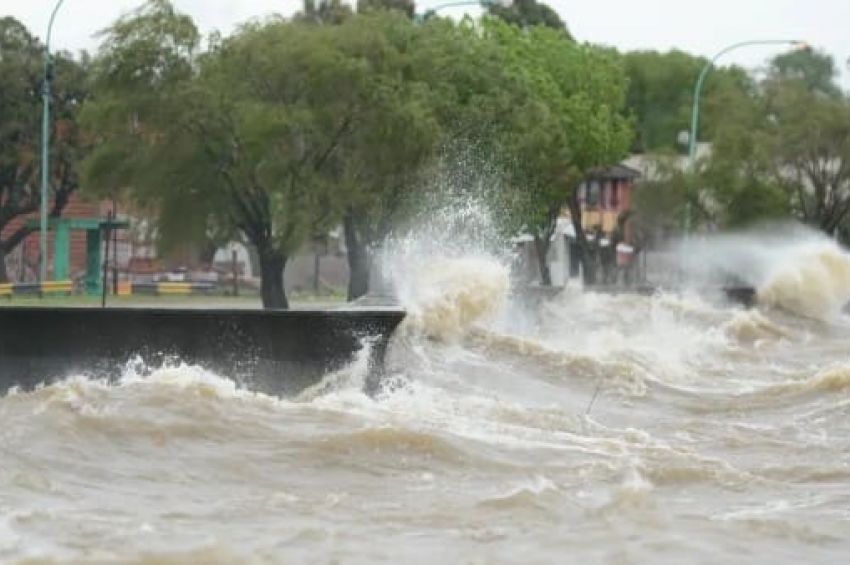 Alerta por crecida en el Río de la Plata, que esta noche podría superar los tres metros
