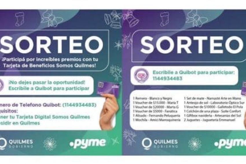 Habrá promociones exclusivas para compras navideñas con la Tarjeta Somos Quilmes
