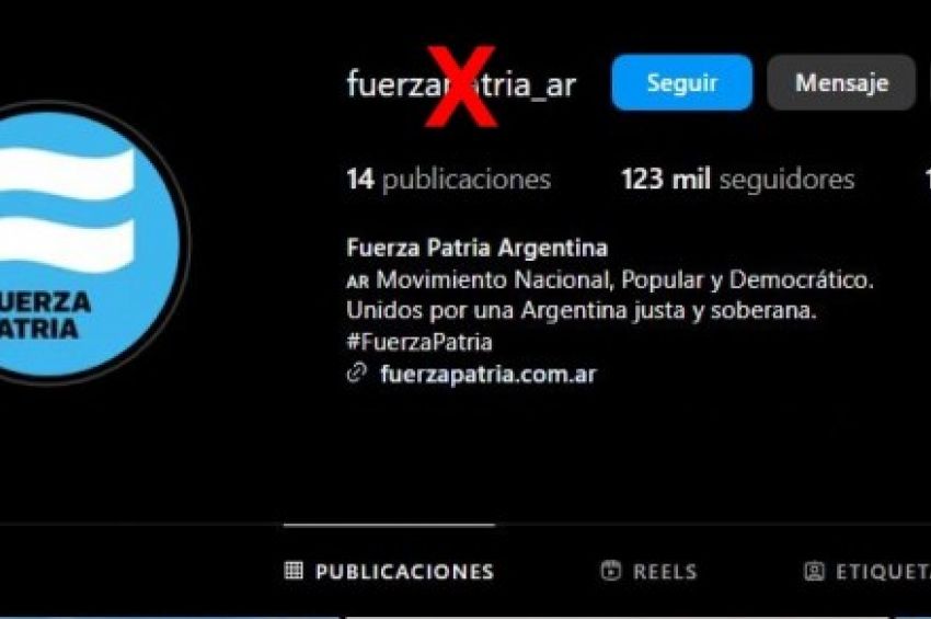 Denuncian una cuenta trucha de Fuerza Patria en Instagram y apuntan contra una dirigente